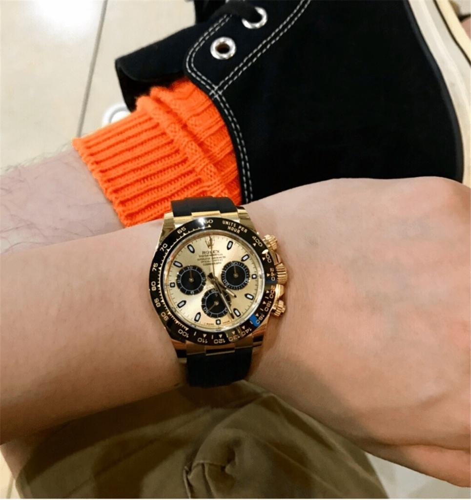 N Factory Rolex Daytona «4130» Edison Chen model altın Daytona parça inceleme — 19. fotoğraf