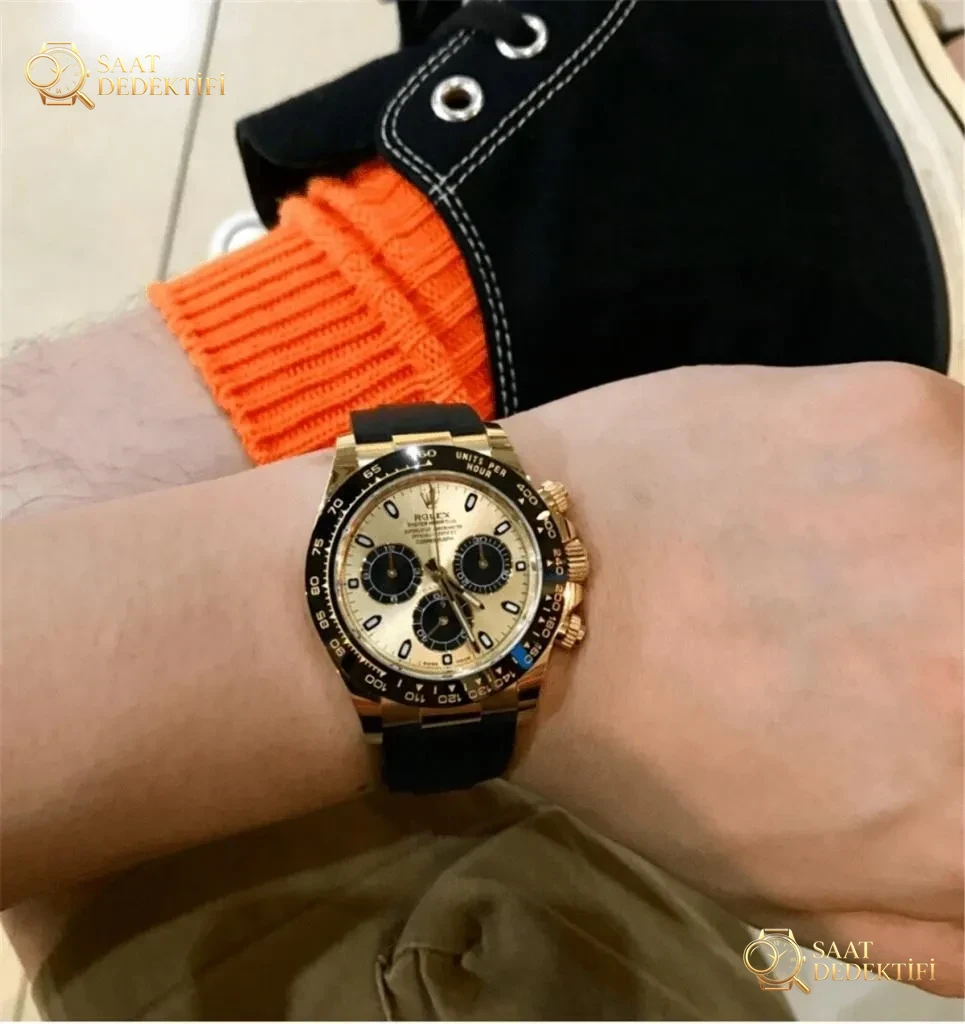 N Factory Rolex Daytona «4130» Edison Chen model altın Daytona parça inceleme - Mekanizma Çark Dizilimi ve Taş Yatakları