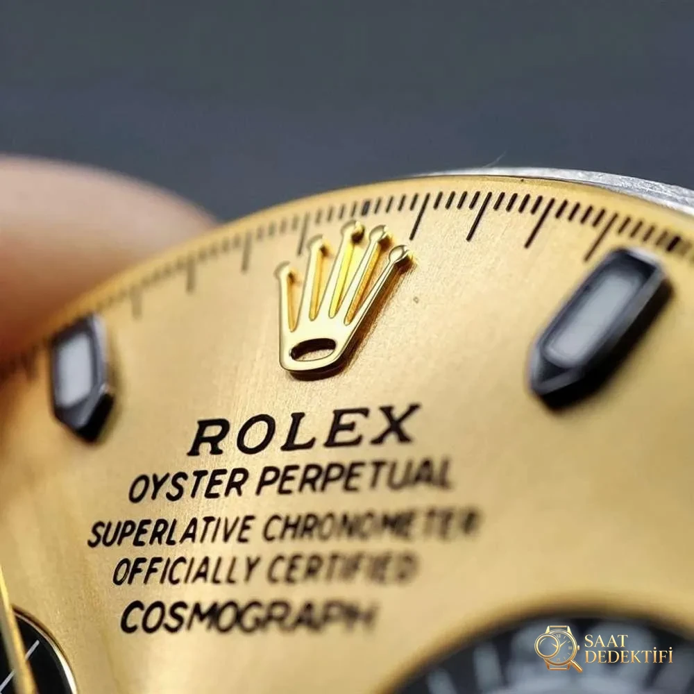 N Factory Rolex Daytona «4130» Edison Chen model altın Daytona parça inceleme - Dalgıç Kilit Uzatması ve Toka Güvenliği