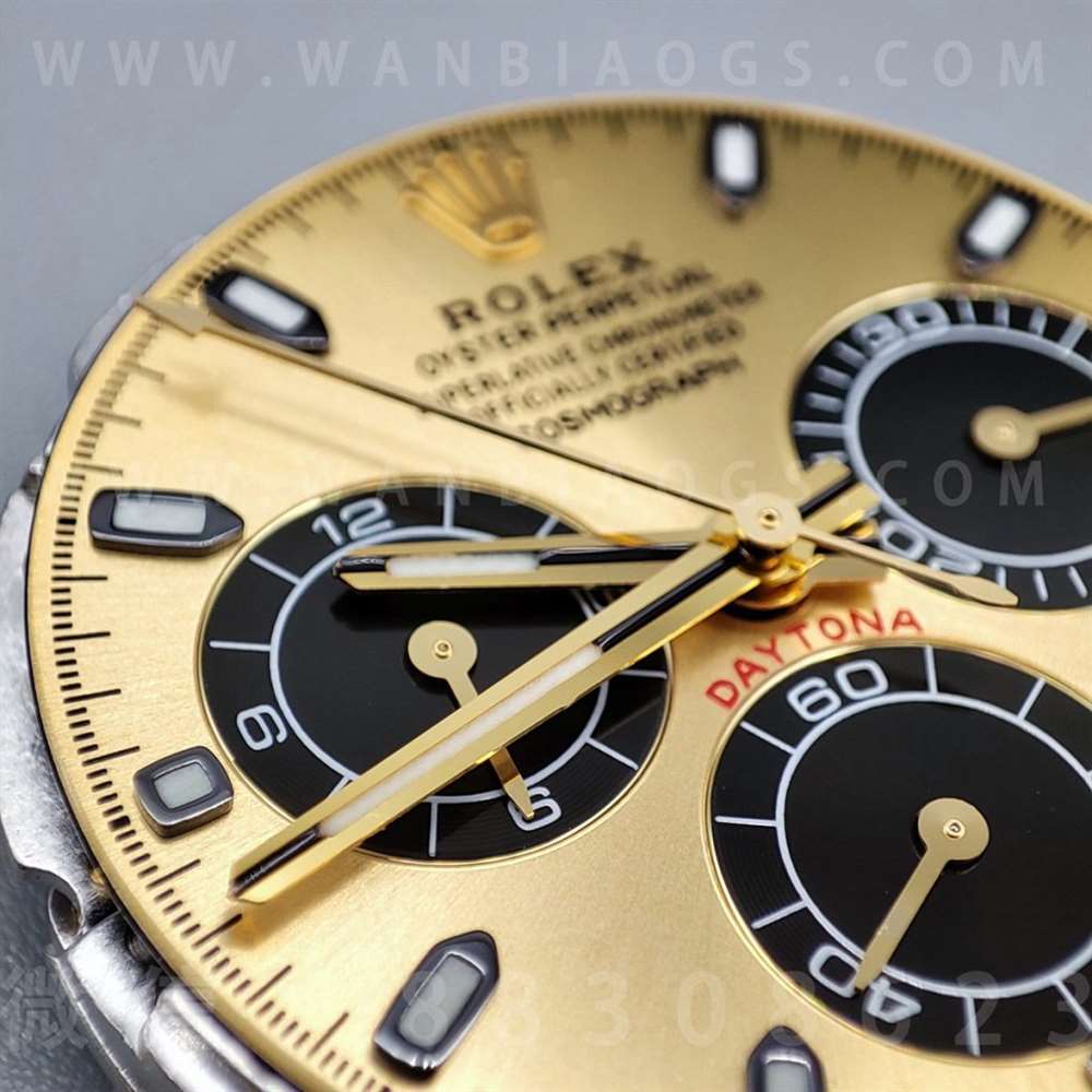 N Factory Rolex Daytona «4130» Edison Chen model altın Daytona parça inceleme — 35. fotoğraf