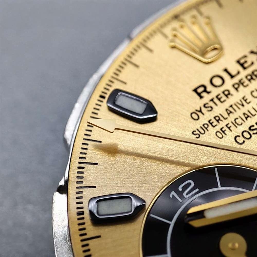 N Factory Rolex Daytona «4130» Edison Chen model altın Daytona parça inceleme — 38. fotoğraf