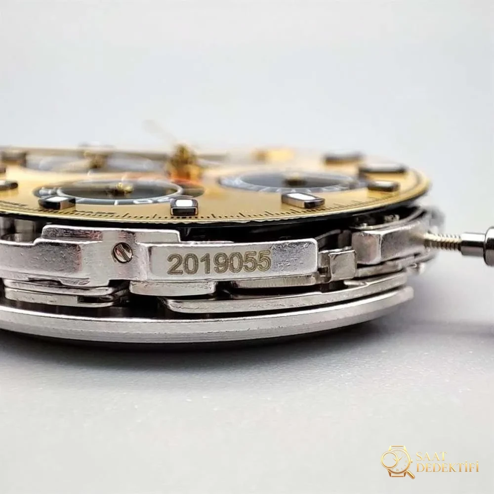 N Factory Rolex Daytona «4130» Edison Chen model altın Daytona parça inceleme - Klips Yaylı Kilit Emniyeti
