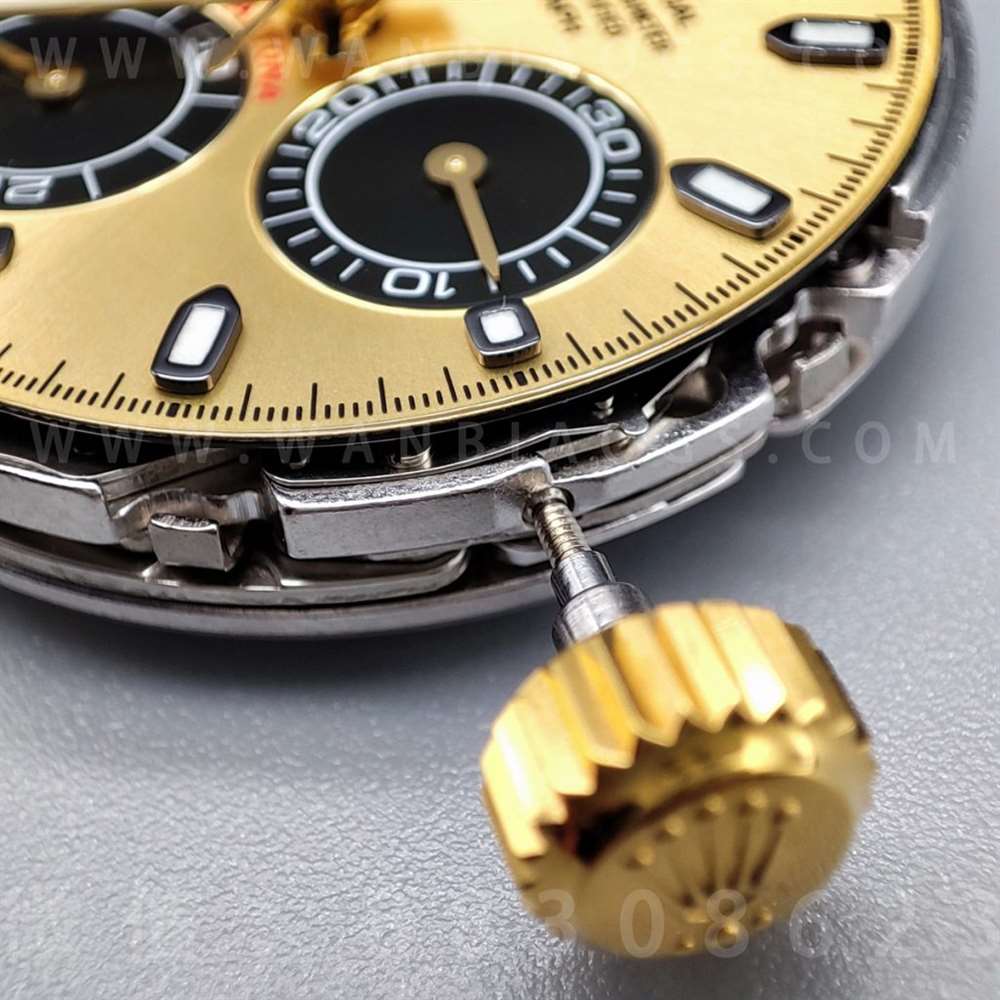 N Factory Rolex Daytona «4130» Edison Chen model altın Daytona parça inceleme — 42. fotoğraf