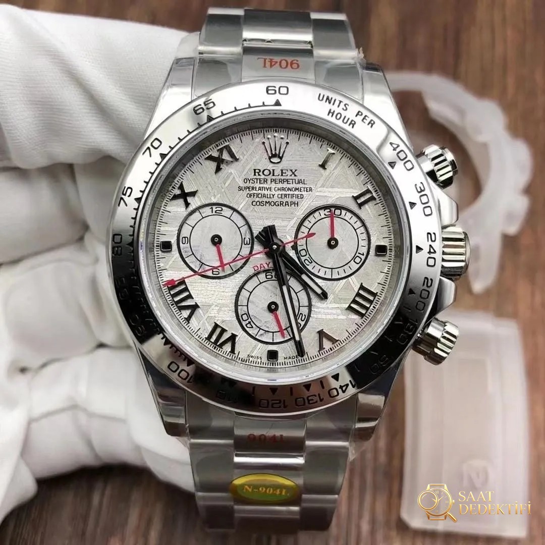 N Factory Rolex Daytona 4130 mekanizmalı gerçek göktaşı kadran işçiliği iyi mi? - Kadran Detayı ve Bezel İşçiliği