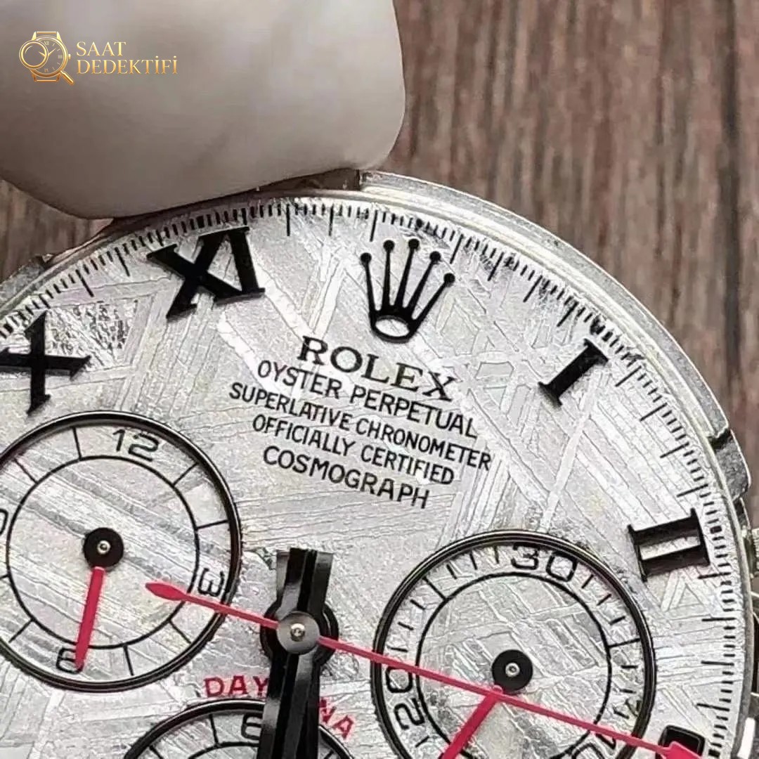 N Factory Rolex Daytona 4130 mekanizmalı gerçek göktaşı kadran işçiliği iyi mi? - Kadran İbreleri ve Saniye Akışı