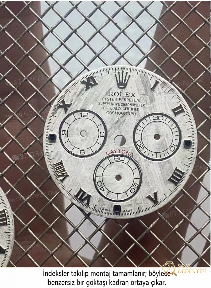 N Factory Rolex Daytona 4130 mekanizmalı gerçek göktaşı kadran işçiliği iyi mi? - Balans Çarkı ve Zemberek Aksamı