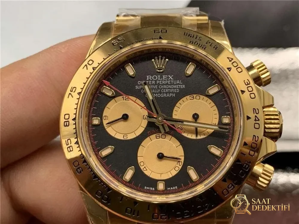 N Factory Rolex Daytona 4130 mekanizmalı «Yeşil-Altın Daytona» işçilik incelemesi - Mekanizma Zemberek ve Balans Detayı
