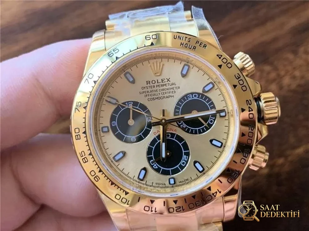 N Factory Rolex Daytona 4130 mekanizmalı «Yeşil-Altın Daytona» işçilik incelemesi - Tepe Koruması ve Ayar Fonksiyonu