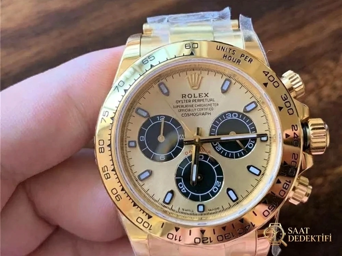 N Factory Rolex Daytona 4130 mekanizmalı «Yeşil-Altın Daytona» işçilik incelemesi - Bilezik Bakla Ayrımı ve Pim Yapısı