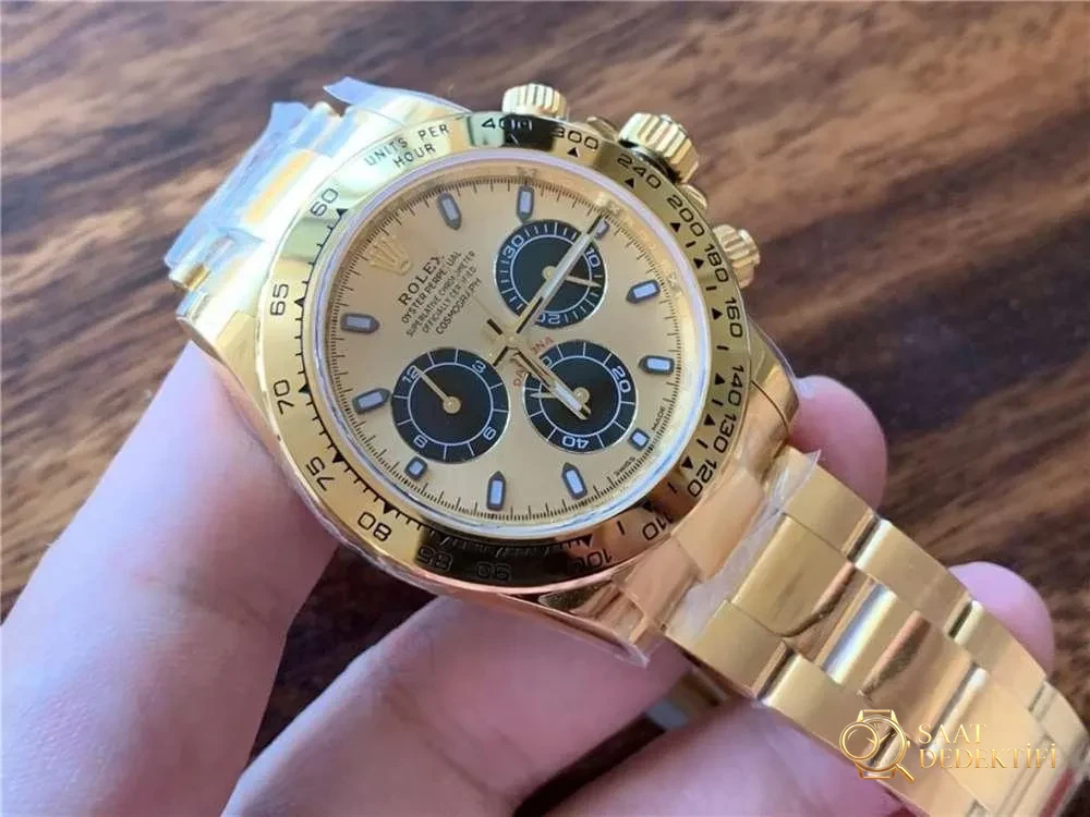 N Factory Rolex Daytona 4130 mekanizmalı «Yeşil-Altın Daytona» işçilik incelemesi - Toka İçi Mikro Ayar Mekanizması