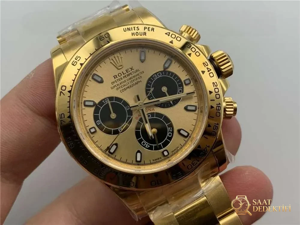 N Factory Rolex Daytona 4130 mekanizmalı «Yeşil-Altın Daytona» işçilik incelemesi - Koleksiyon ve Vitrin Görünümü