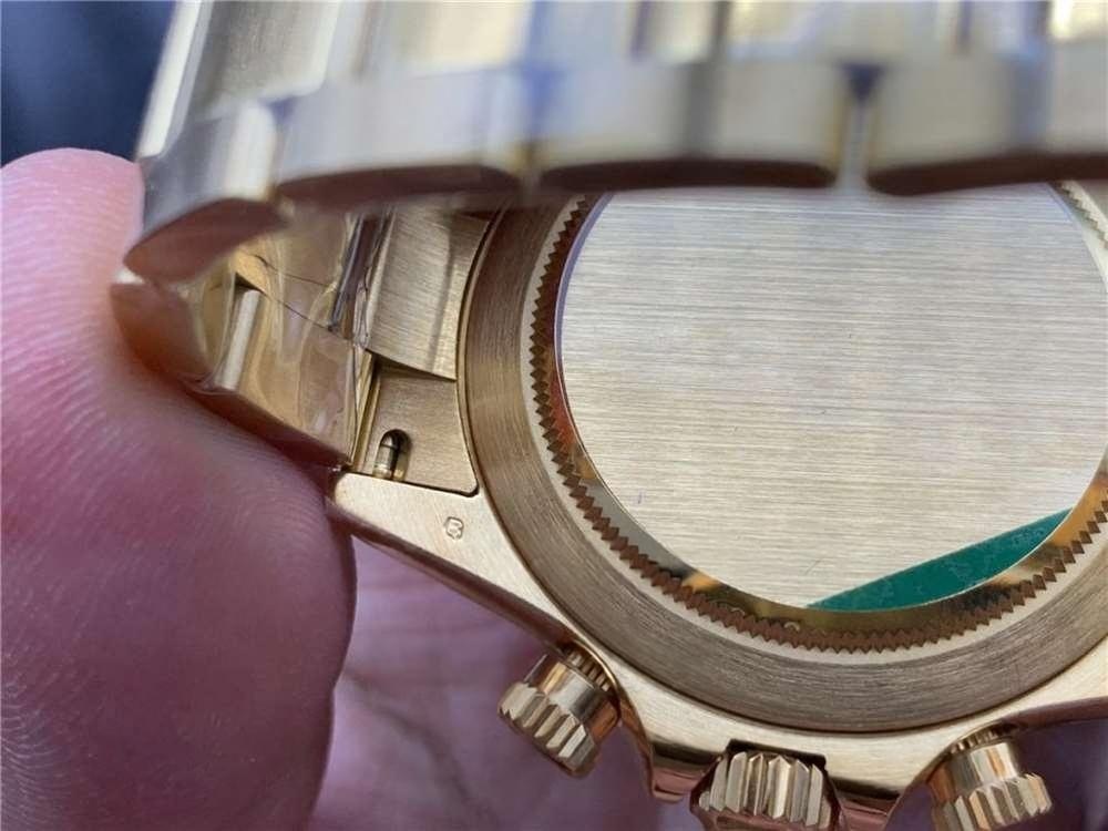 N Factory Rolex Daytona 4130 mekanizmalı «Yeşil-Altın Daytona» işçilik incelemesi — 28. fotoğraf
