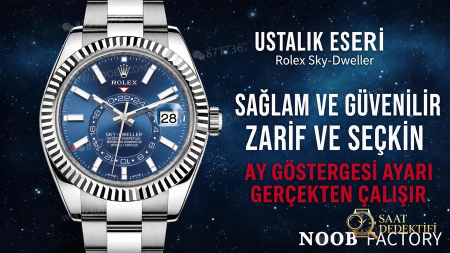 Rolex Sky-Dweller M326934-0003 Noob Factory İncelemesi - Ön Görünüm ve Kasa Tasarımı