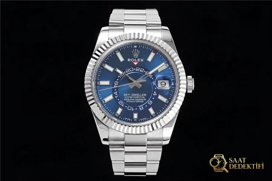 N Factory Rolex Sky-Dweller serisi m326934-0003 - Kadran Detayı ve Bezel İşçiliği
