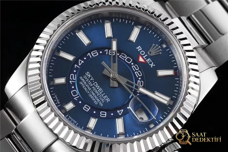N Factory Rolex Sky-Dweller serisi m326934-0003 - Kasa Profili ve Kurma Kolu İncelemesi