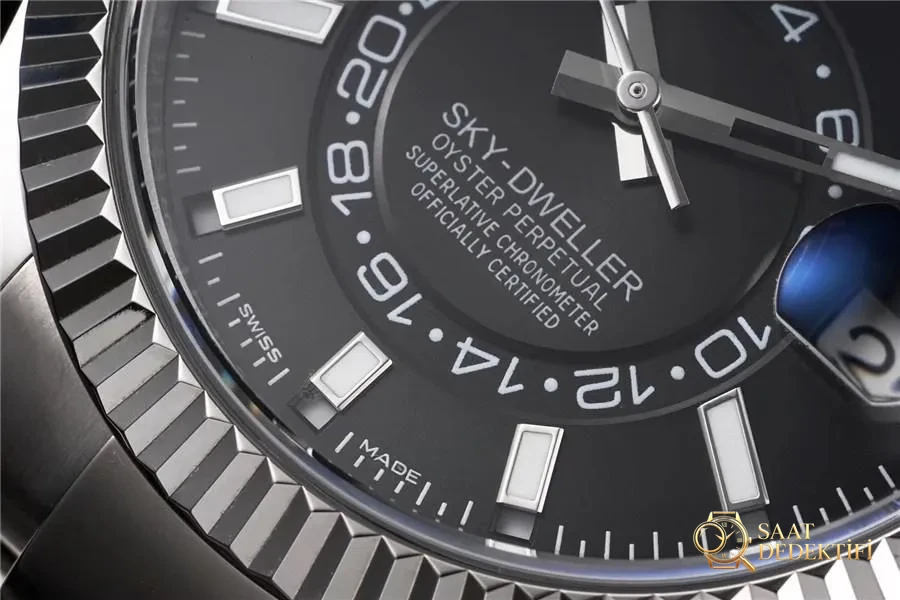 N Factory Rolex Sky-Dweller Serisi m326934-0005 - Makro Kadran ve İndeks İşçiliği