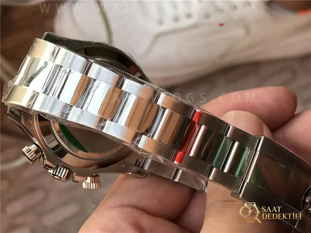 N Factory Rolex V4 Daytona 116509 «gümüş kadran kırmızı akrep-yelkovan» işçilik incelemesi - Makro Kadran ve İndeks İşçiliği