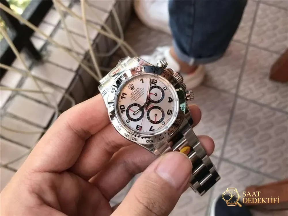 N Factory Rolex V4 Daytona 116509 «gümüş kadran kırmızı akrep-yelkovan» işçilik incelemesi - Bilekte Duruş ve Kasa Orantısı