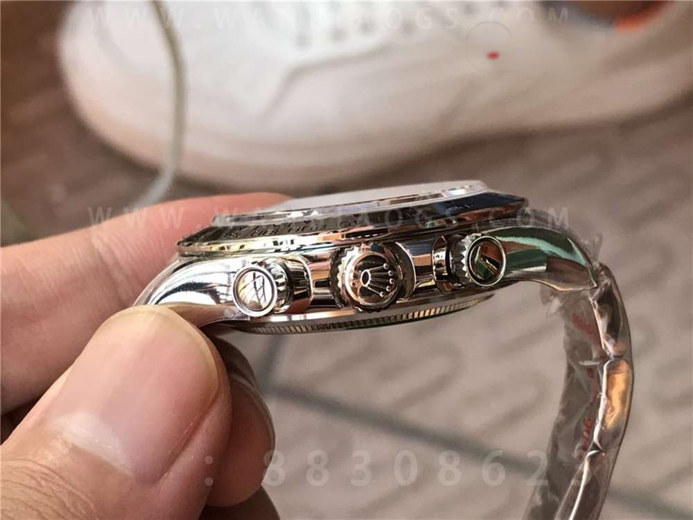 N Factory Rolex V4 Daytona 116509 «gümüş kadran kırmızı akrep-yelkovan» işçilik incelemesi — 9. fotoğraf
