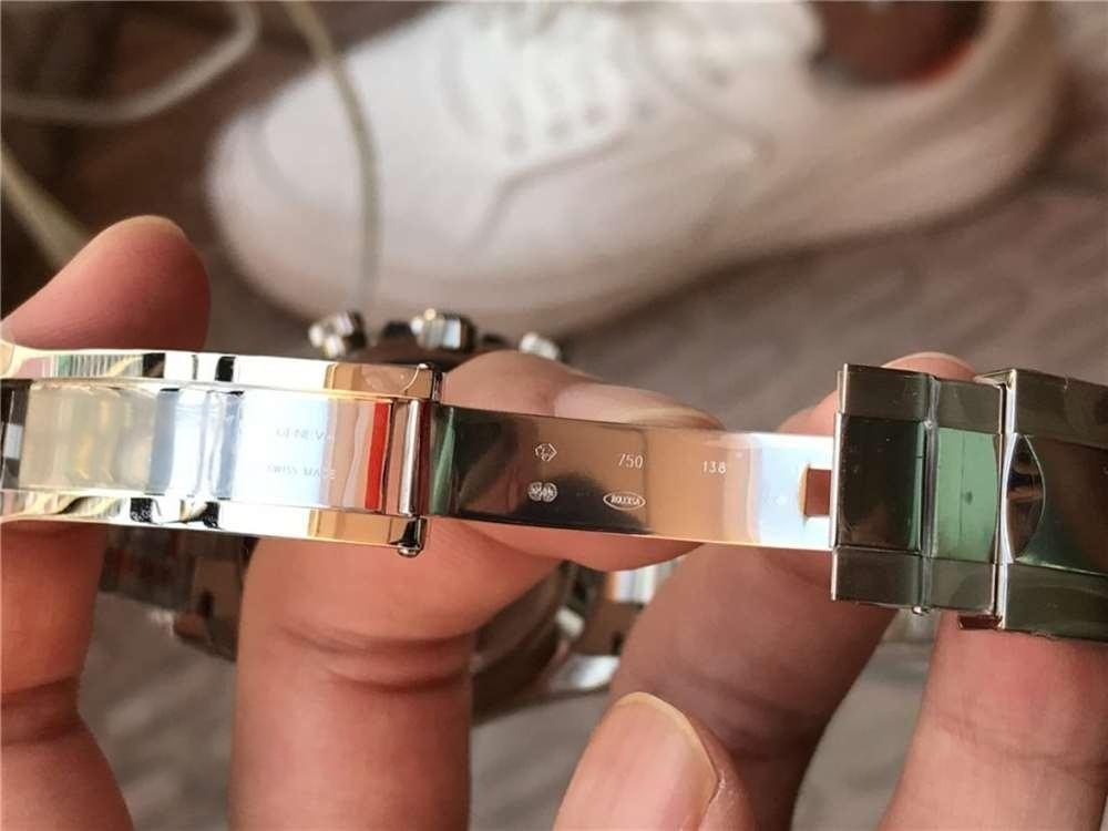 N Factory Rolex V4 Daytona 116509 «gümüş kadran kırmızı akrep-yelkovan» işçilik incelemesi — 14. fotoğraf