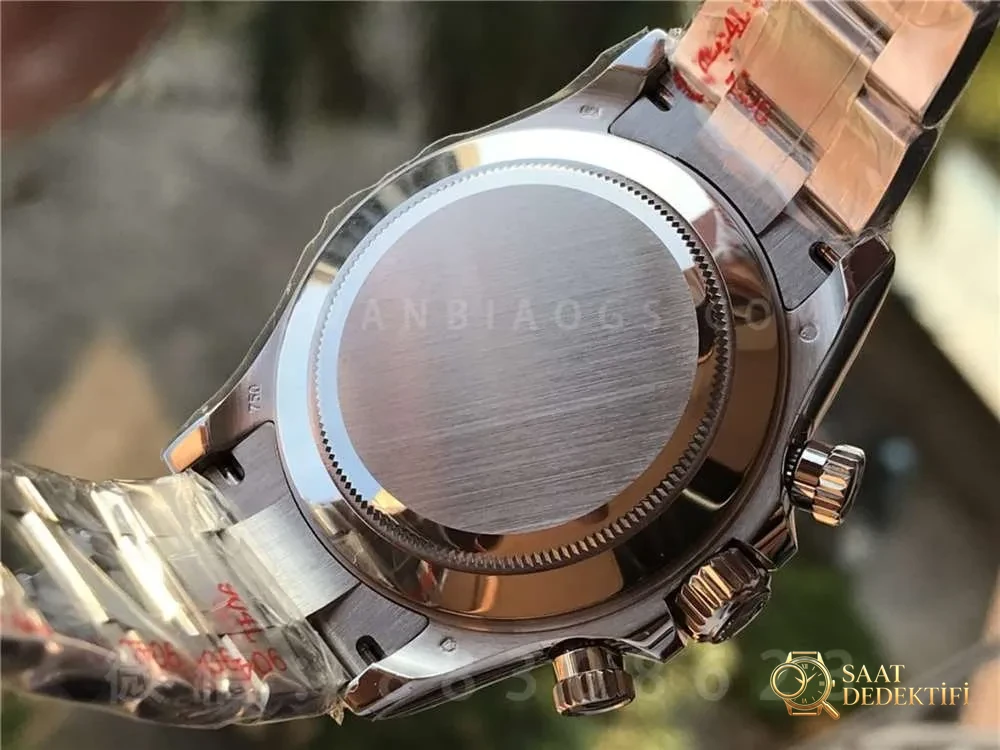 N Factory Rolex V4 Daytona 116509 «gümüş kadran kırmızı akrep-yelkovan» işçilik incelemesi - Tepe Kilit Mekanizması ve Conta Yapısı