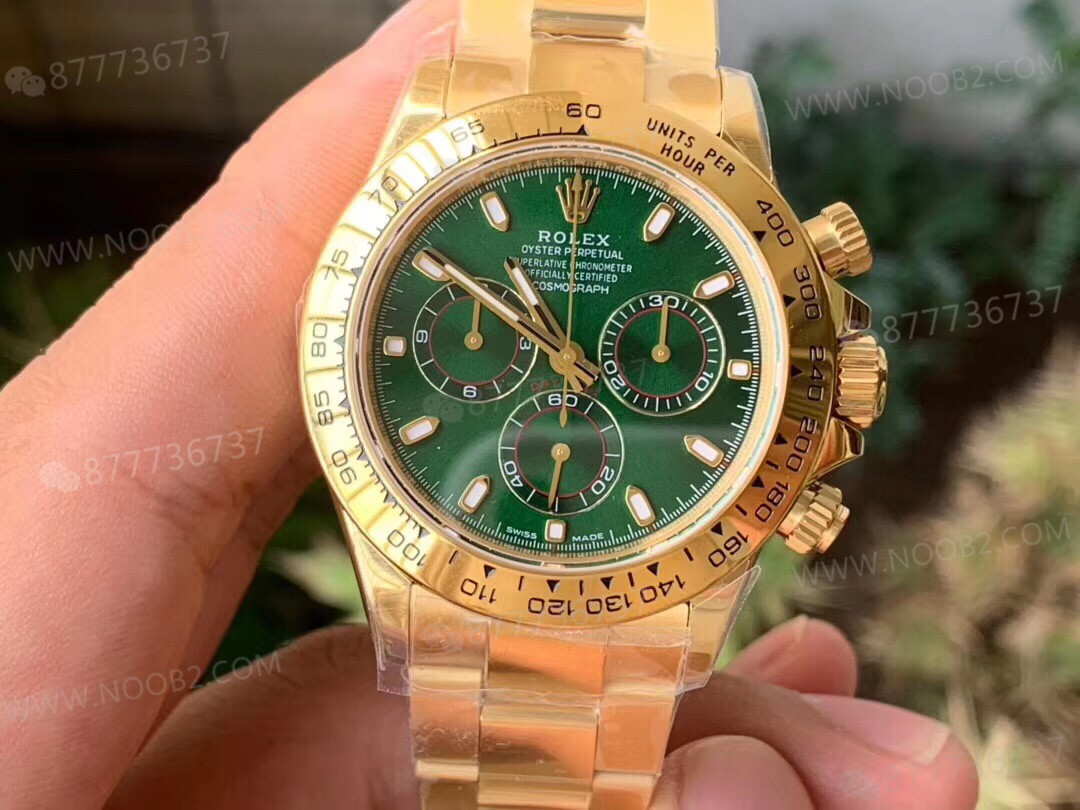 N Factory Rolex yeşil-altın Daytona 4130 mekanizmalı V3 versiyonu — 3. fotoğraf