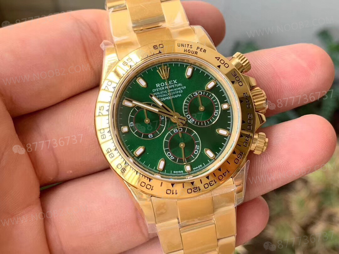 N Factory Rolex yeşil-altın Daytona 4130 mekanizmalı V3 versiyonu — 5. fotoğraf