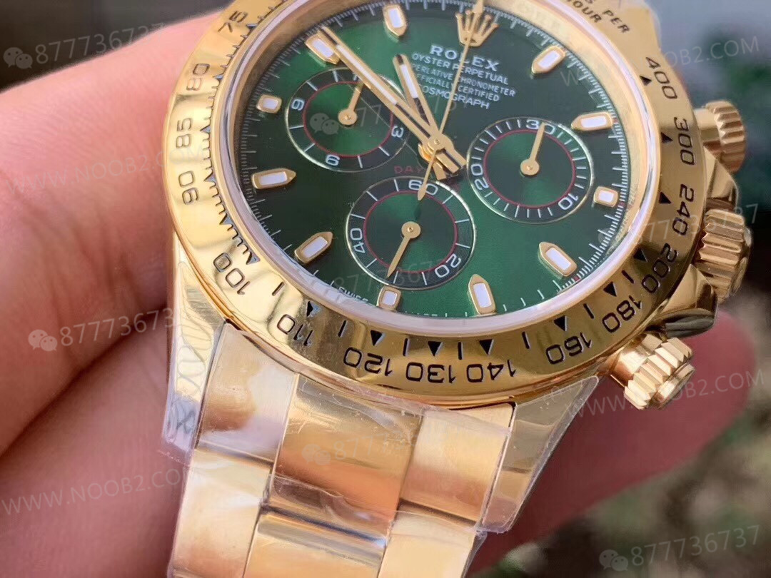 N Factory Rolex yeşil-altın Daytona 4130 mekanizmalı V3 versiyonu — 6. fotoğraf