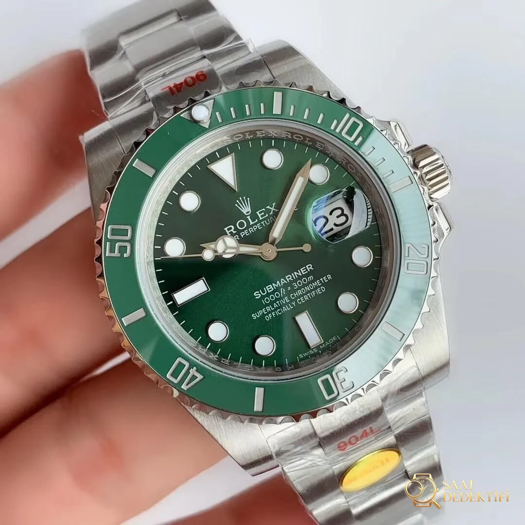 N Factory V10 versiyonu detaylı inceleme: Rolex Submariner yeşil su hayaleti siyah su hayaleti 11610 - Yan Profil ve Kordon Bağlantısı