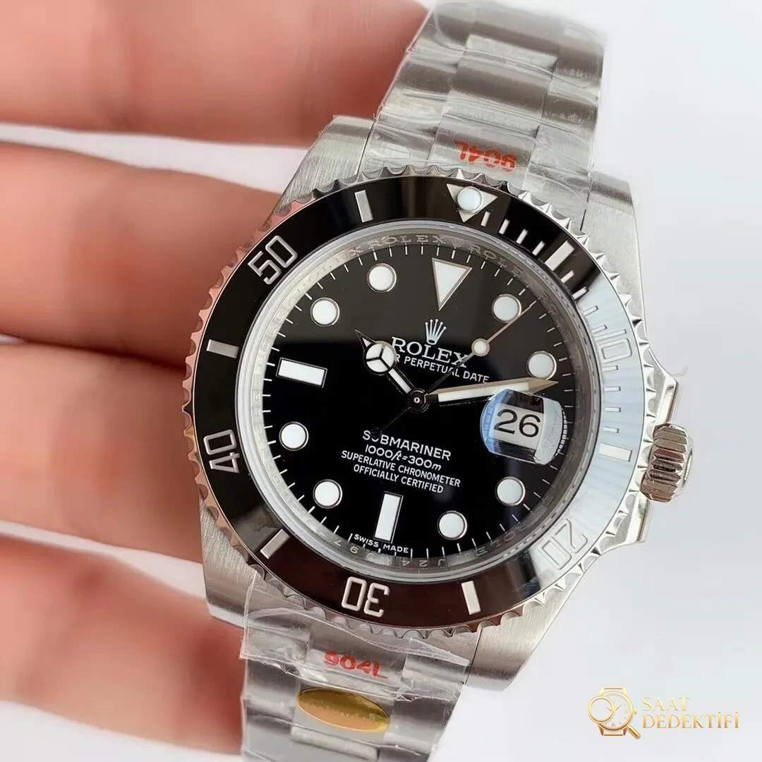 N Factory V10 versiyonu detaylı inceleme: Rolex Submariner yeşil su hayaleti siyah su hayaleti 11610 - Tepe Koruması ve Ayar Fonksiyonu