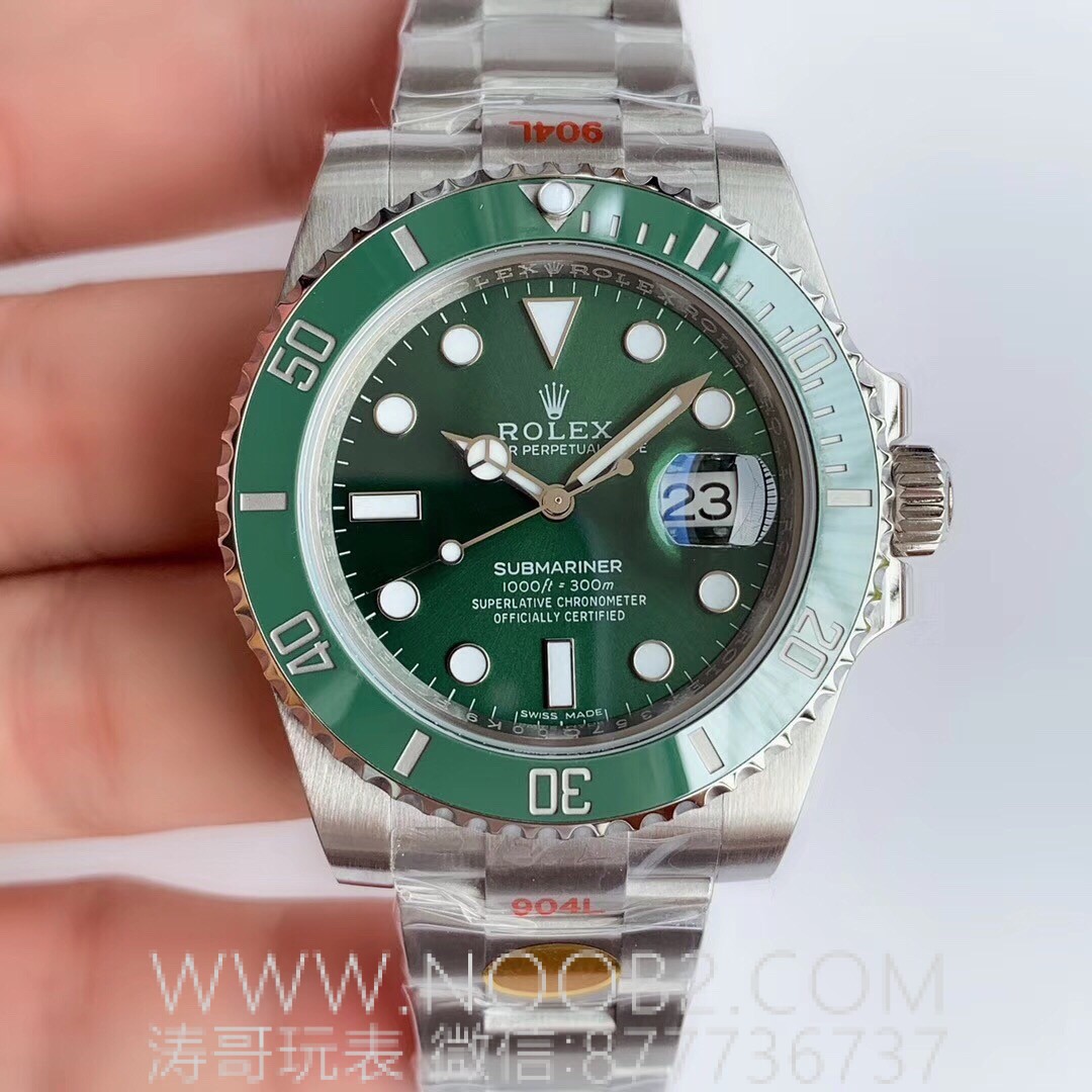 N Factory V10 versiyonu detaylı inceleme: Rolex Submariner yeşil su hayaleti siyah su hayaleti 11610 — 3. fotoğraf