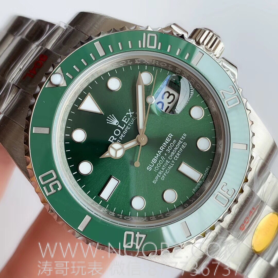 N Factory V10 versiyonu detaylı inceleme: Rolex Submariner yeşil su hayaleti siyah su hayaleti 11610 — 8. fotoğraf