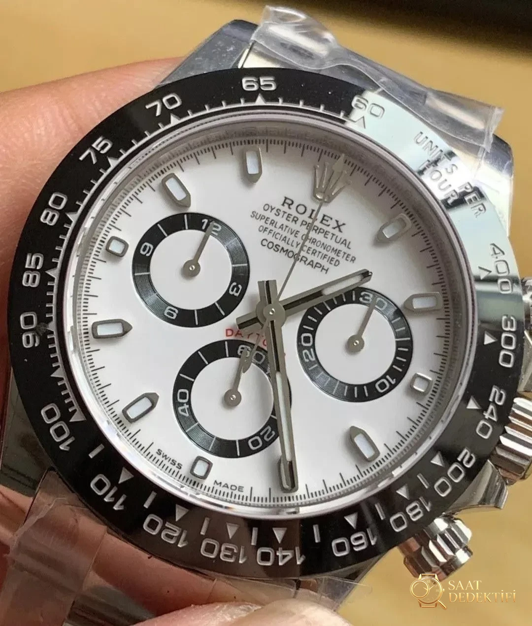 N Factory V2 Versiyonu Rolex Daytona Panda: 904 Çelik, 4130 Mekanizma ve Göze Daha Hoş Gelen Tali Kadranlar - Makro Kadran ve İndeks İşçiliği