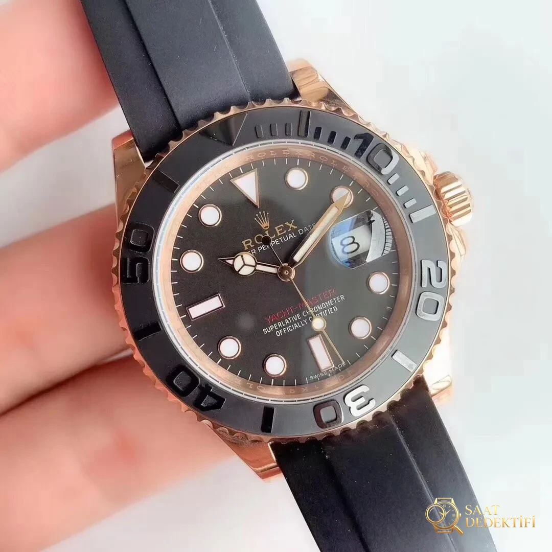 N Factory V8 Rolex Altın Yacht-Master rengi solar mı? En üst versiyon mu? - Kadran Detayı ve Bezel İşçiliği