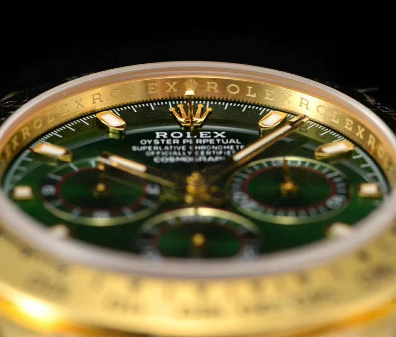 N Factory Yeni Rolex Daytona Yeşil-Altın 4130 Mekanizmalı 116508 Replika Saat İncelemesi — 8. fotoğraf