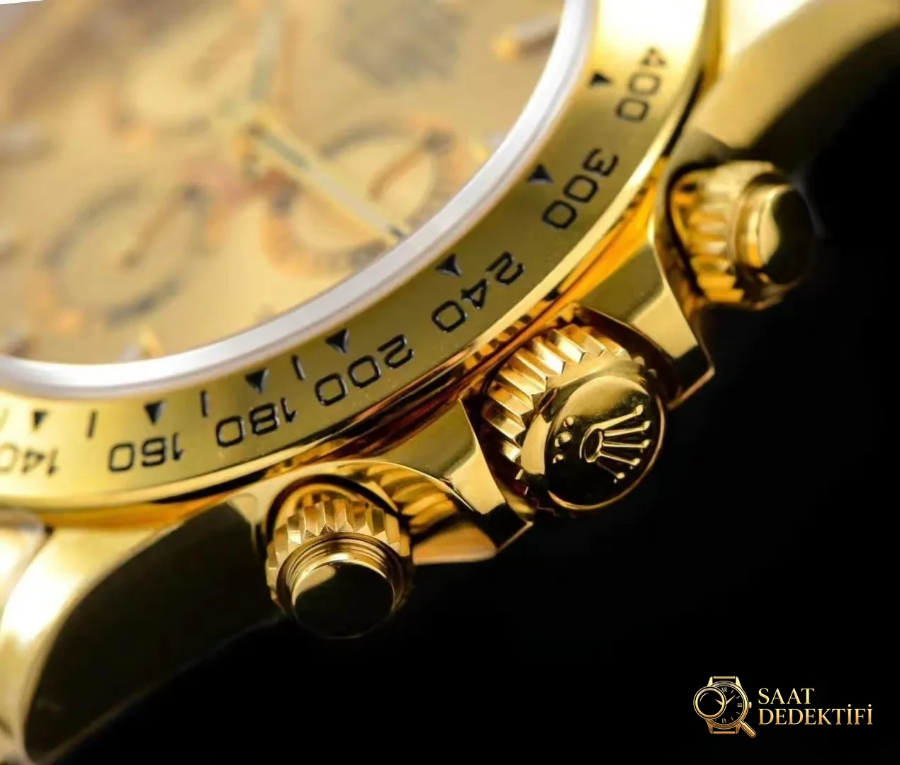 N Factory Yeni Rolex Daytona Yeşil-Altın 4130 Mekanizmalı 116508 Replika Saat İncelemesi - Genel Açı ve Estetik Duruş