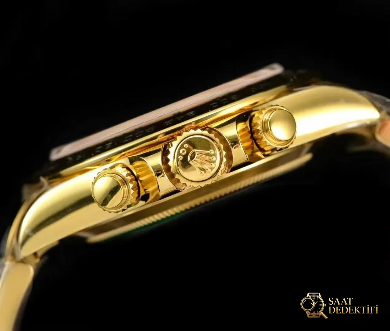 N Factory Yeni Rolex Daytona Yeşil-Altın 4130 Mekanizmalı 116508 Replika Saat İncelemesi - Kasa Çeliği ve Polisaj Kalitesi