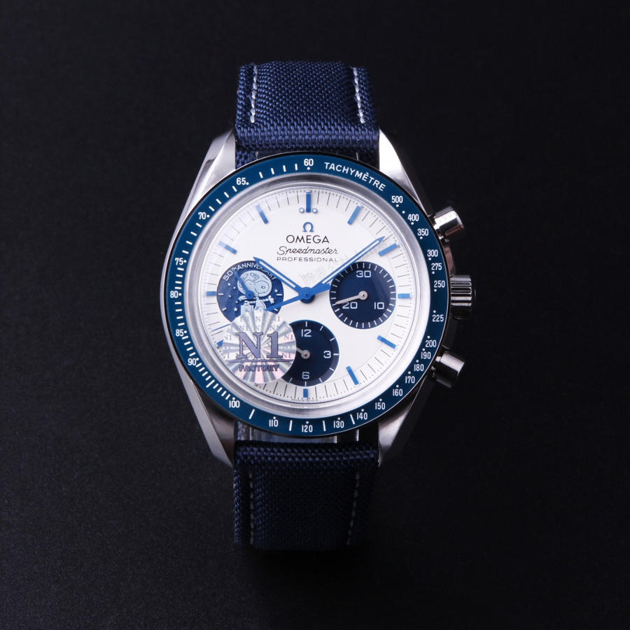 N1 Factory Omega Speedmaster 310.32.42.50.02.001 "Tam Donanımlı Versiyon" Snoopy 50. Yıl Anma Saati İncelemesi — 2. fotoğraf