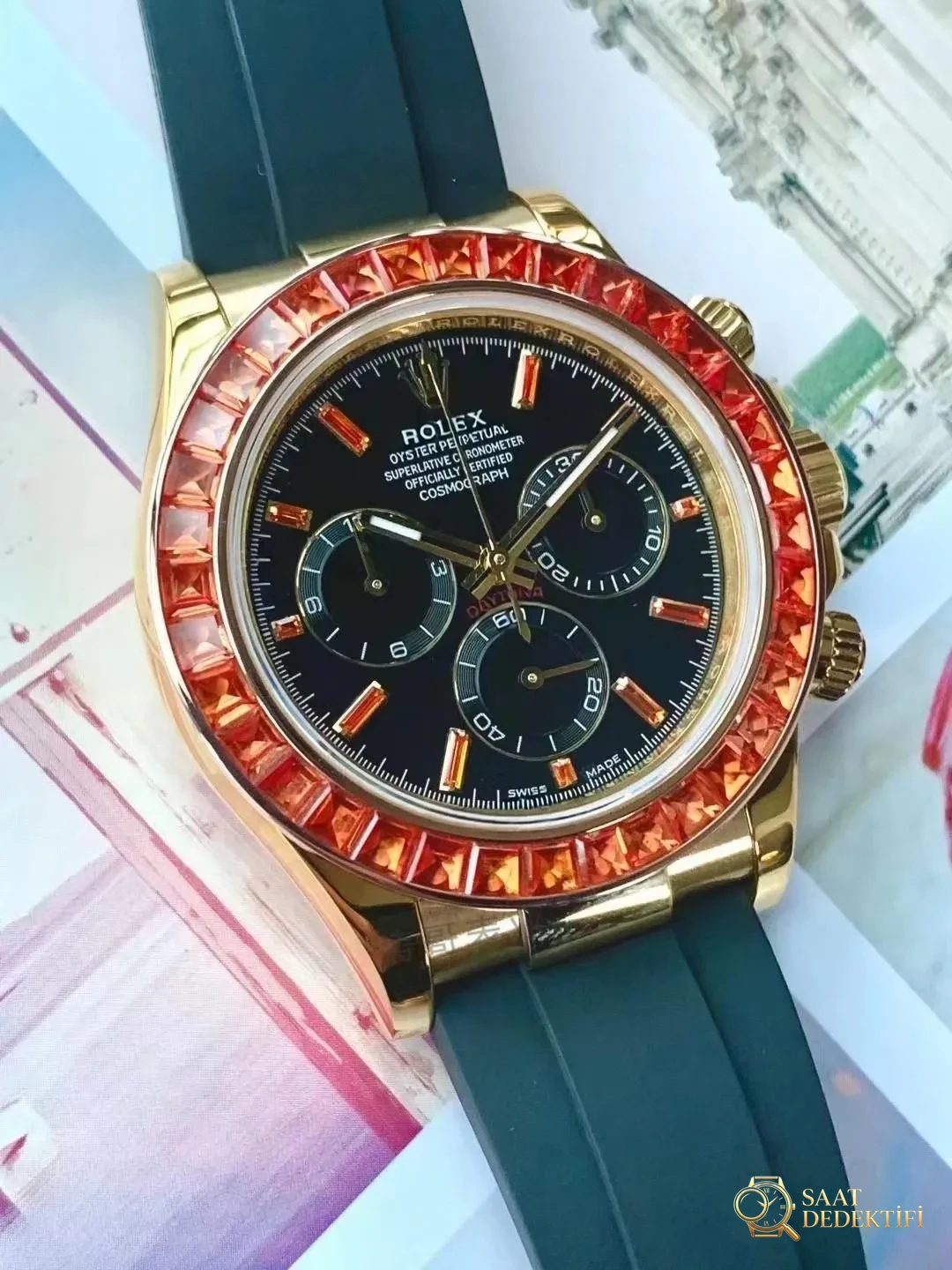 N6 Factory Daytona Pumpkin VIP Gizli Modifiye Replikasının Kalitesi Nasıl? - Kadran Detayı ve Bezel İşçiliği