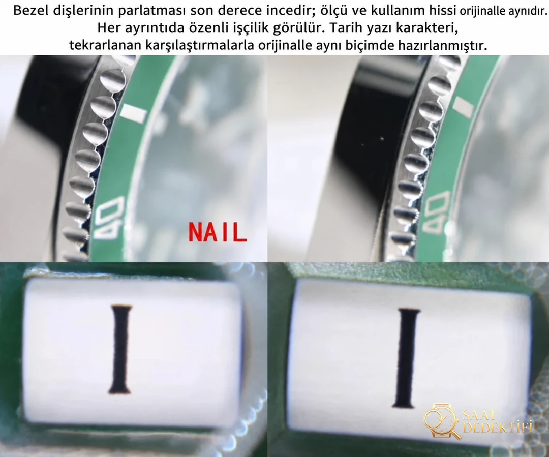 Büyük fabrikalara meydan okuyor: NAIL Rolex Yeşil Su Hayaleti 904 çelik saat gerçek-replika karşılaştırması ve orijinal incelemesi - Bilekte Duruş ve Kasa Orantısı