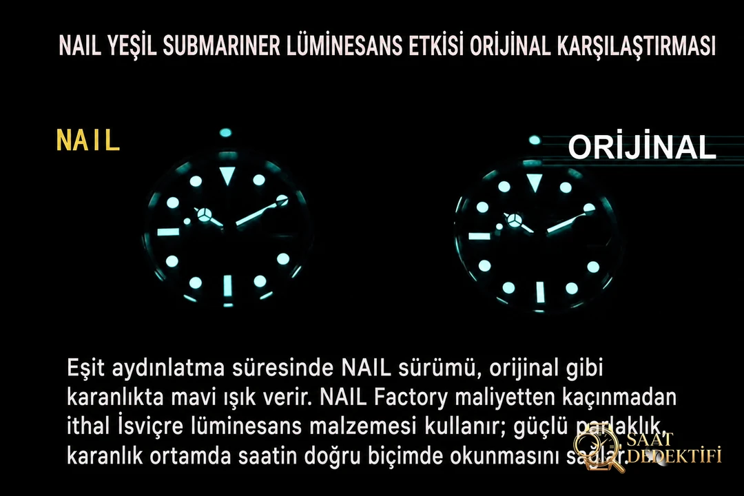 Büyük fabrikalara meydan okuyor: NAIL Rolex Yeşil Su Hayaleti 904 çelik saat gerçek-replika karşılaştırması ve orijinal incelemesi - Genel Açı ve Estetik Duruş