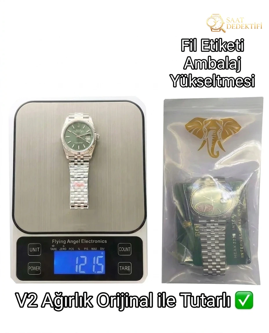 Ultimate VS Factory Rolex Datejust 36mm V2 Testbericht: 121,5g Perfect Super Clone – Gehäuseprofil und Kronentest