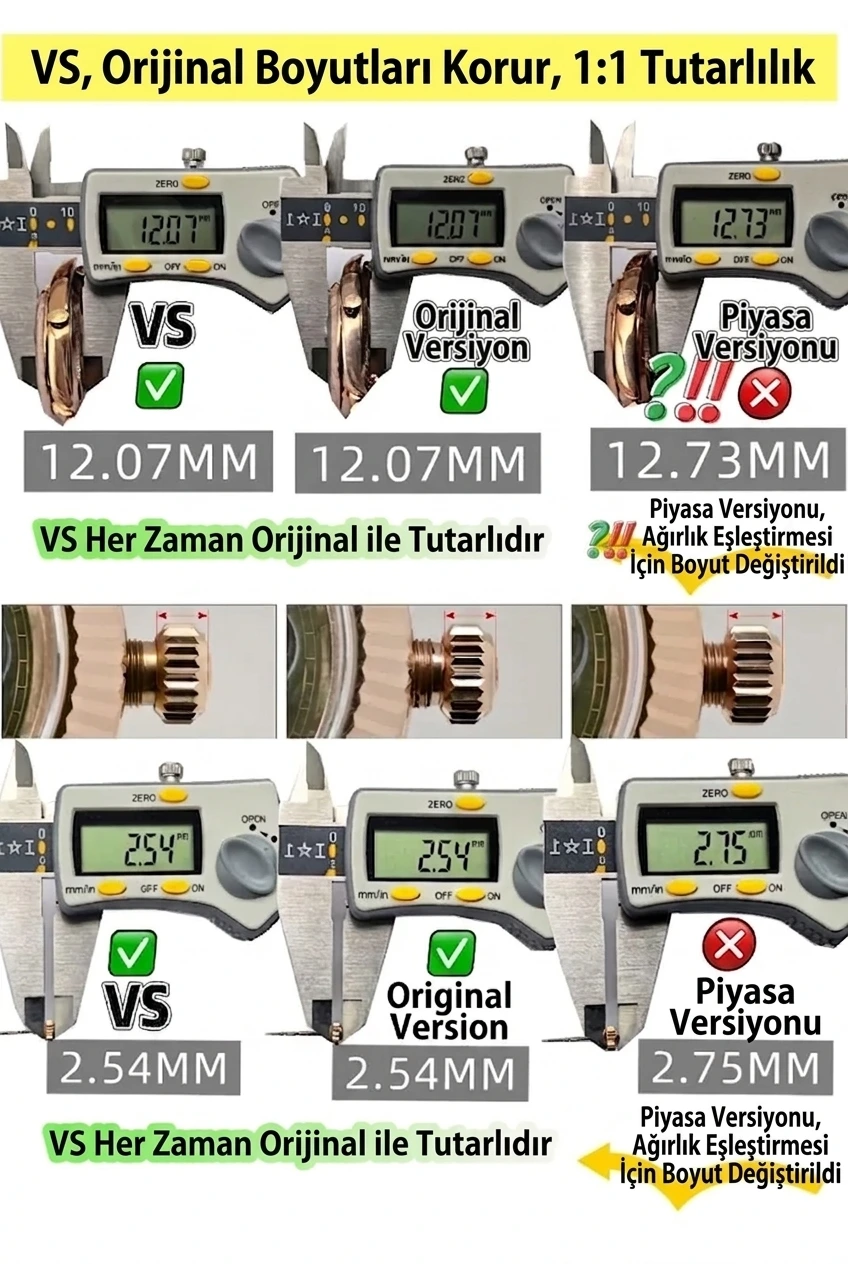 Nihai VS Factory (VSF) Rolex Day-Date İncelemesi: 182g Ağır Sıklet 1:1 Super Clone - Arka Kapak ve Mekanizma Detayı