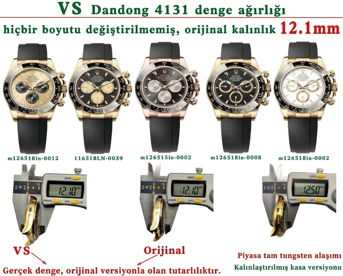 Ultimate VSF Rolex Daytona 126518LN : véritable mouvement Dandong 4131 et examen des poids lourds - Bracelet, fermoir et mécanisme de clip