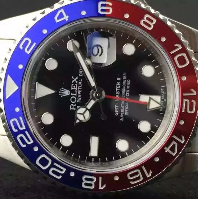 Rolex GMT Master II Mavi Kırmızı Bezel