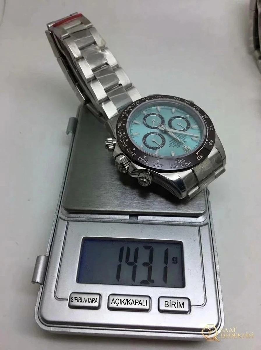 Replica Rolex Daytona Ice Blue Weight
