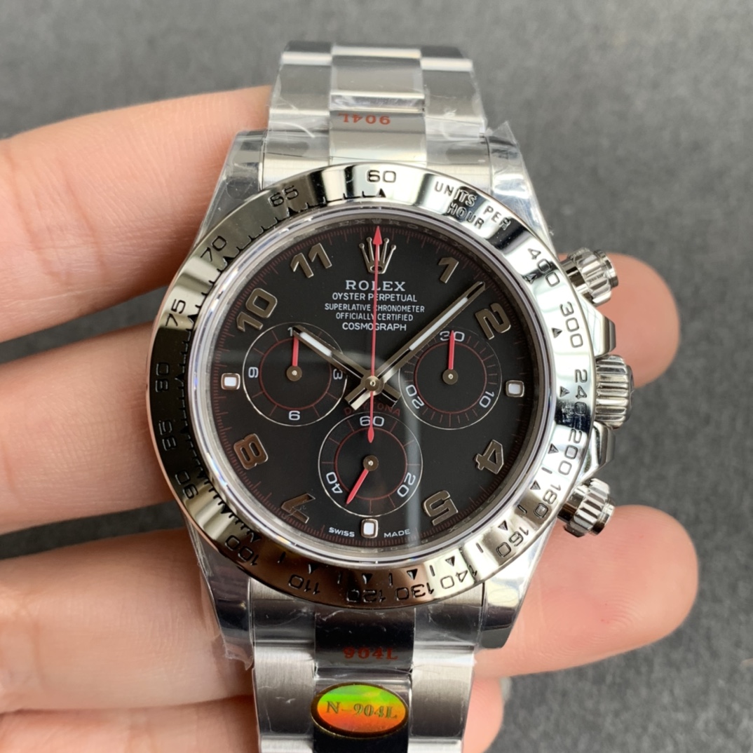 Noob Rolex Daytona 116619 Siyah Kadran