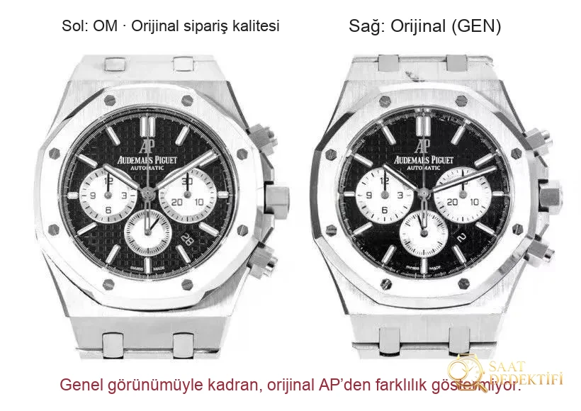 OM Factory Audemars Piguet Royal Oak Offshore Chronograph 26331ST replika saat: gerçek-replika karşılaştırması ve orijinal inceleme - Bilekte Duruş ve Kasa Orantısı