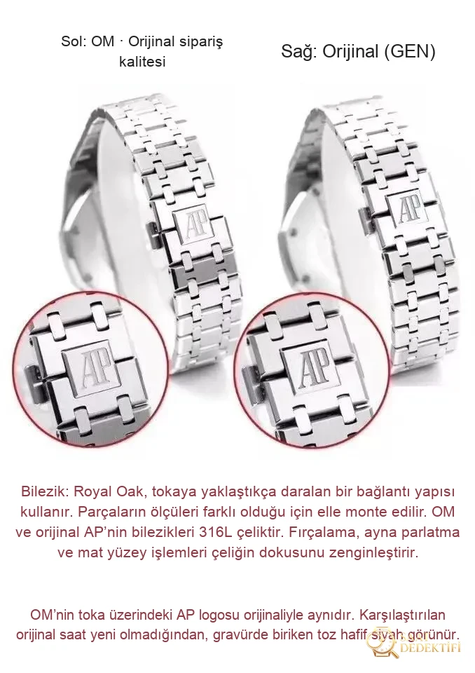 OM Factory Audemars Piguet Royal Oak Offshore Chronograph 26331ST replika saat: gerçek-replika karşılaştırması ve orijinal inceleme - Tepe Koruması ve Ayar Fonksiyonu