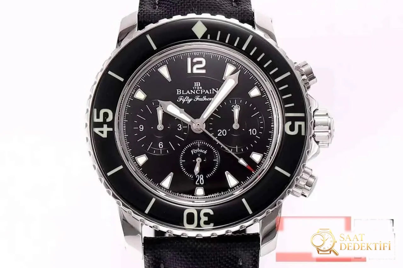 OM Factory Blancpain Fifty Fathoms 50 Fathoms kronograf serisi kol saati - dalış saatlerinin atası, gerçek-replika karşılaştırmalı inceleme - Bilezik Bakla Ayrımı ve Pim Yapısı